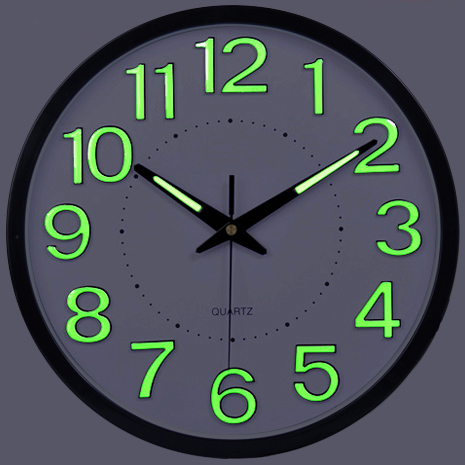 2017 Promotion Luminova Modern Minimalist Temperature Humidity Wall Clock