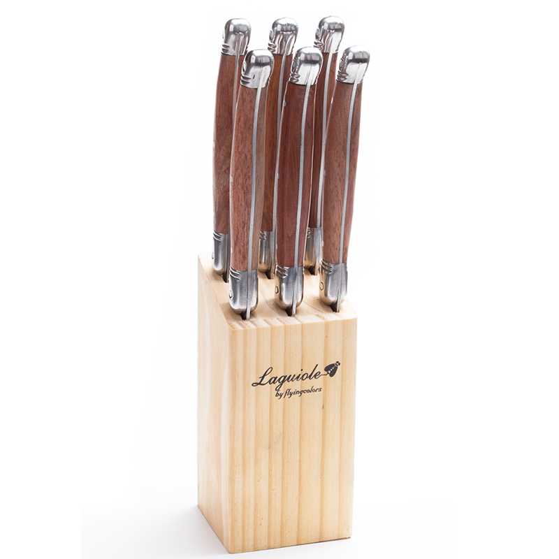 LAGUIOLE BY FLYINGCOLORS 6-PIECE Stainless Steel Steak Knives Set