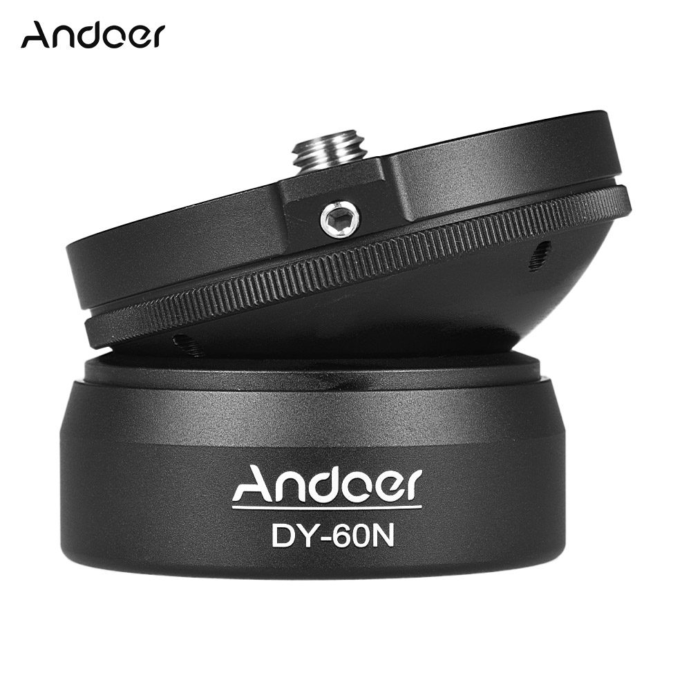 Andoer DY-60N Tripod Head Leveling Base Adjusting Plate Aluminum