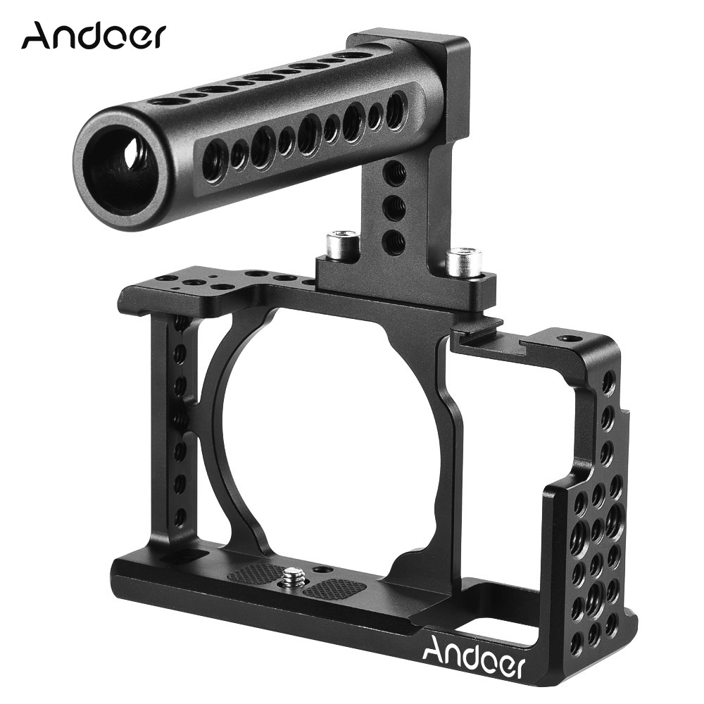 Andoer Protective Video Camera Cage and Top Handle Kit