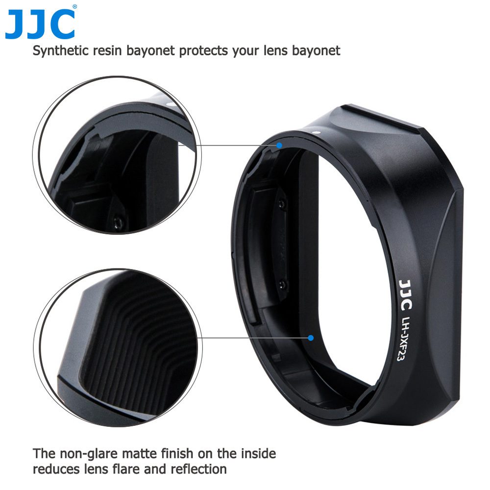 JJC Thread Size Black Square Camera Lens Hood