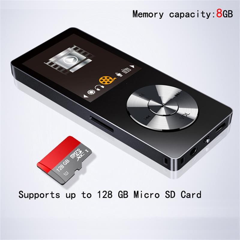 CHENFEC MP4 Player 8G Speaker Full Metal with Screen Voice Recorder