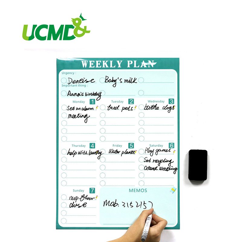 Magnetic Calendar Daily Planner Organizer for Kitchen Fridge