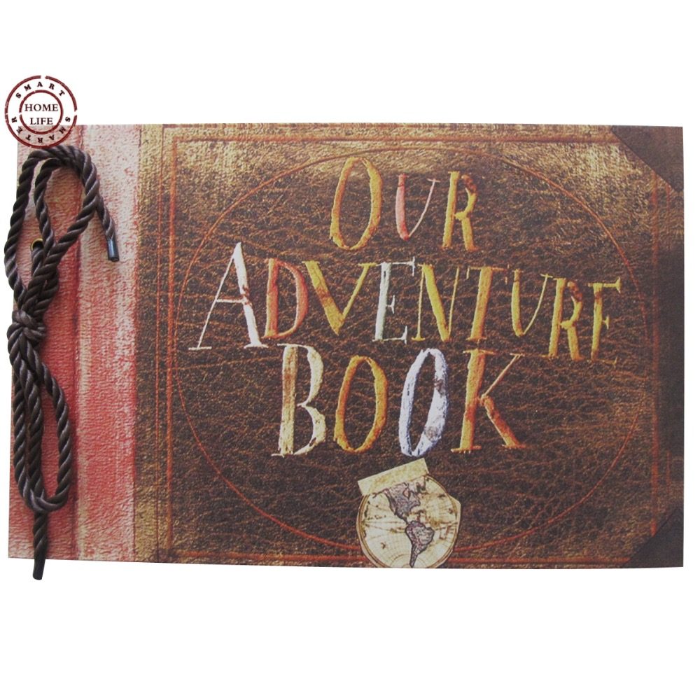 LINKEDWIN Wooden 7 Inch Adventure Book Photo Album