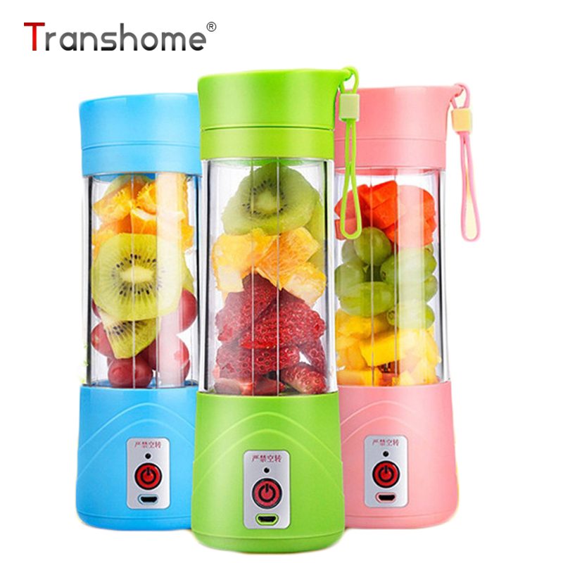 Transhome USB Rechargeable Water Bottle Smoothie Maker Blender