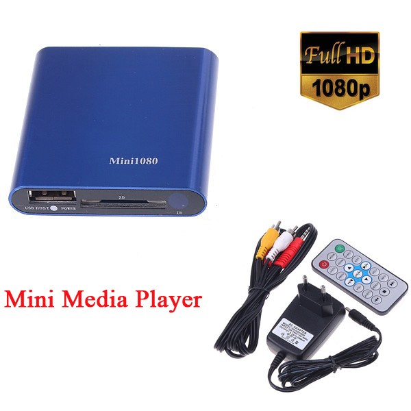 VOXLINK 1080P HDMI HD Multimedia Mini Media Player Support with IR Remote
