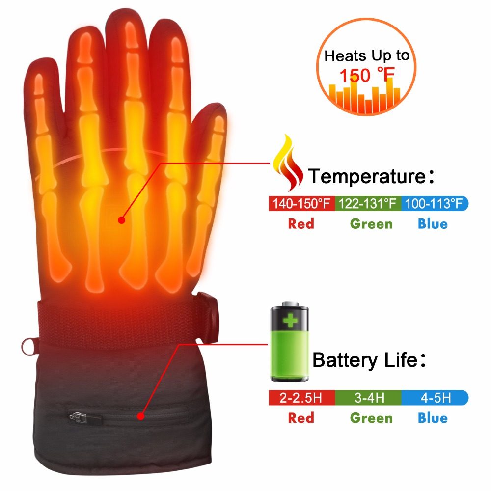 SVPRO Winter Warm Waterproof Electric Heated Gloves