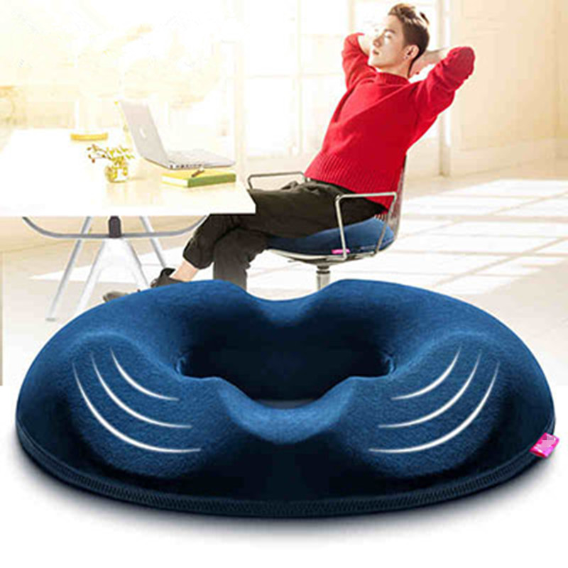 HELLOYOUNG Crocheted Memory Foam Solid Seat Cushion
