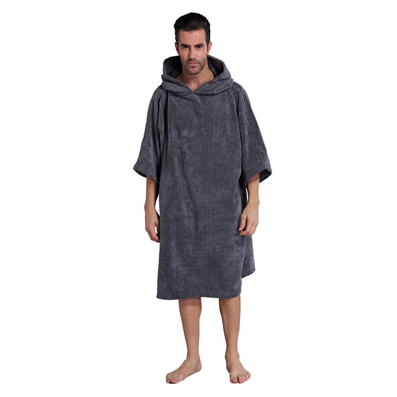 Changing Hooded Poncho Beach Towel Bath Robe