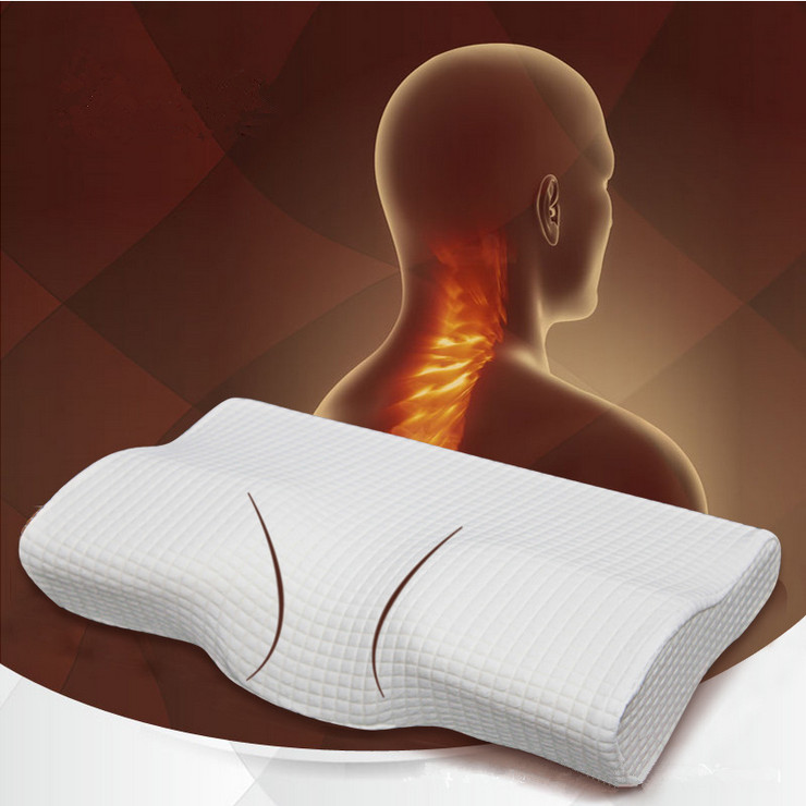 White Color Neck Orthopedic Latex Magnetic Pillow