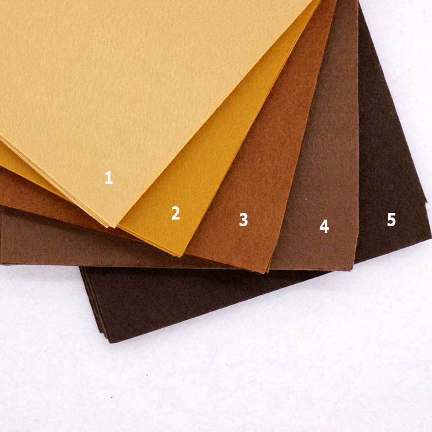 CMCYILING Pure Brown Color Chocolate Felt Cloth