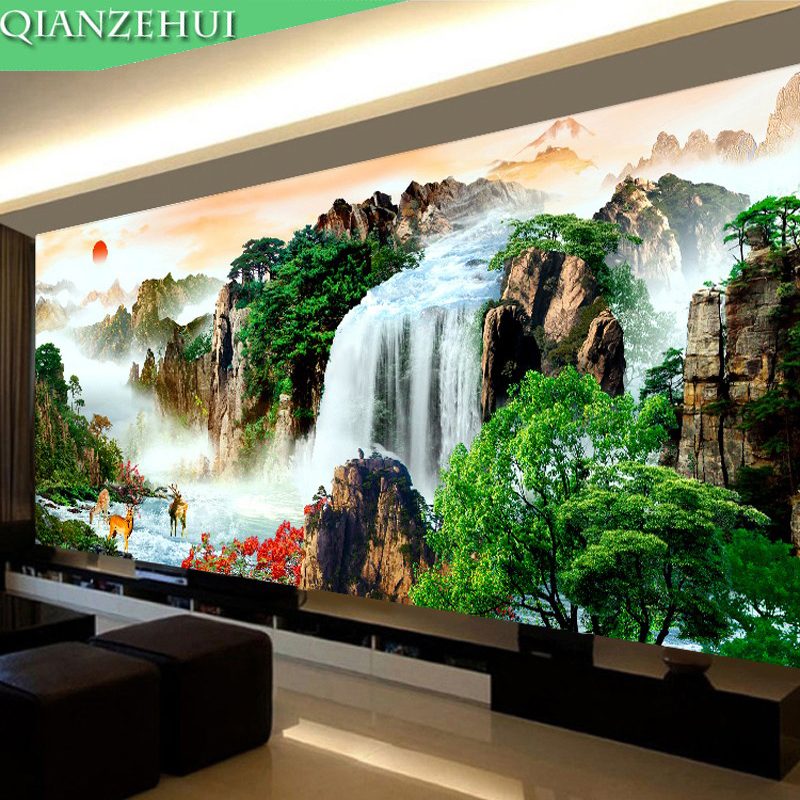 Chinese Style Scenic Made in Resin Paintings