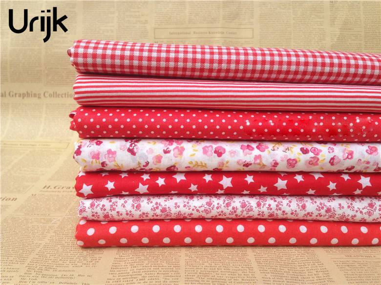 Urijk 7 pieces per setDIY Patchwork Fabrics For Sewing