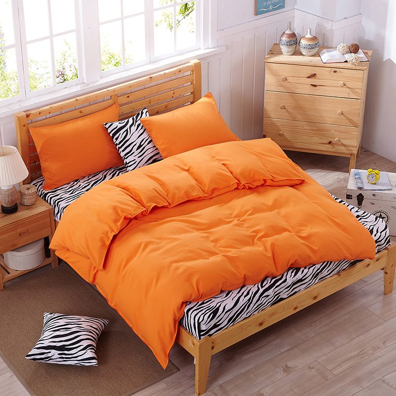 Mecerock Quality Solid Diagonal Printing Sheet, Pillowcase, and Duvet Cover Sets