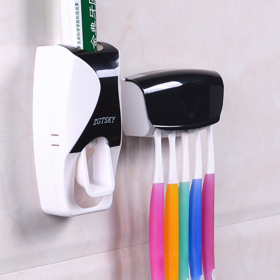 1 Set Creative Automatic Plastic Lazy Toothpaste Dispenser Bathing Accessories