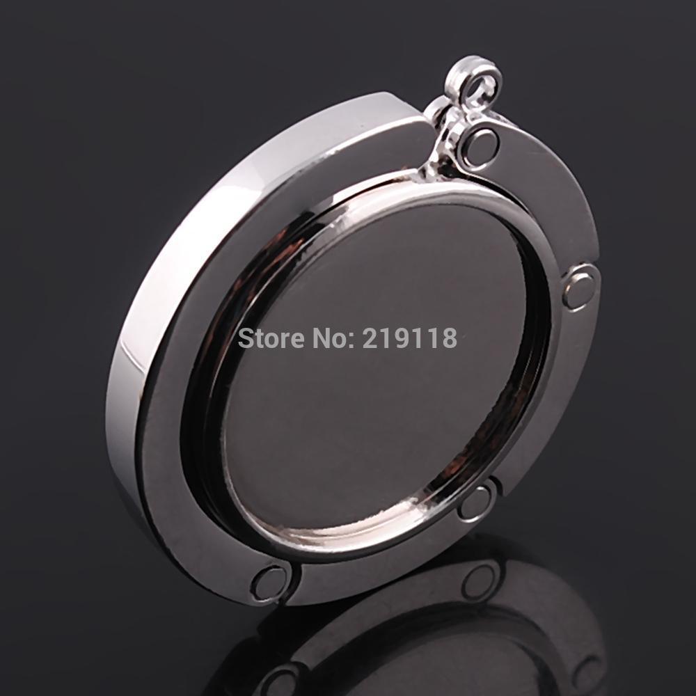 10 x New Blank DIY Foldable Glossy Handbag Folding Hook Holder