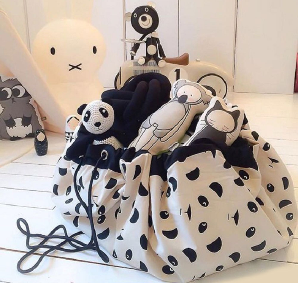 2 IN 1 Multi-Functional Portable Kids Toy Storage Bag Organizer