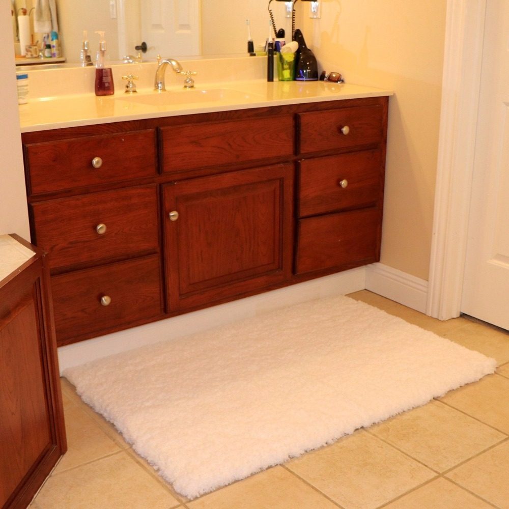 MustHome Suede Super Comfortable Non-Slip Bath Mats