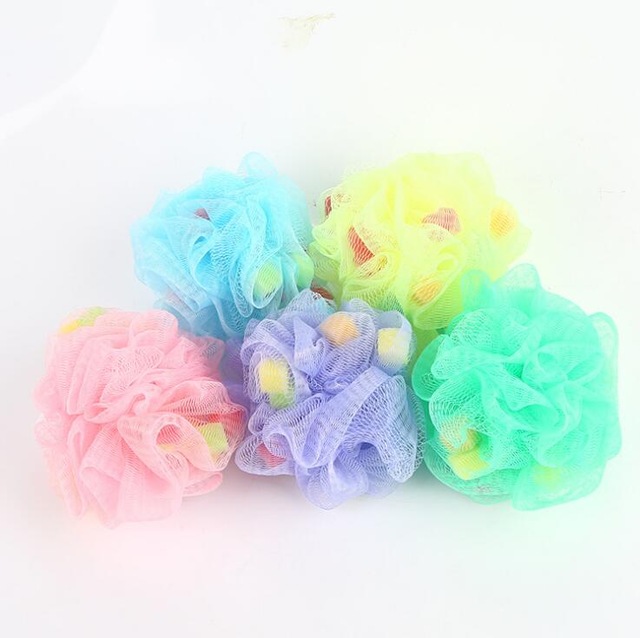 Large Color Bathing Bath Ball Mesh Shower Wash Sponge
