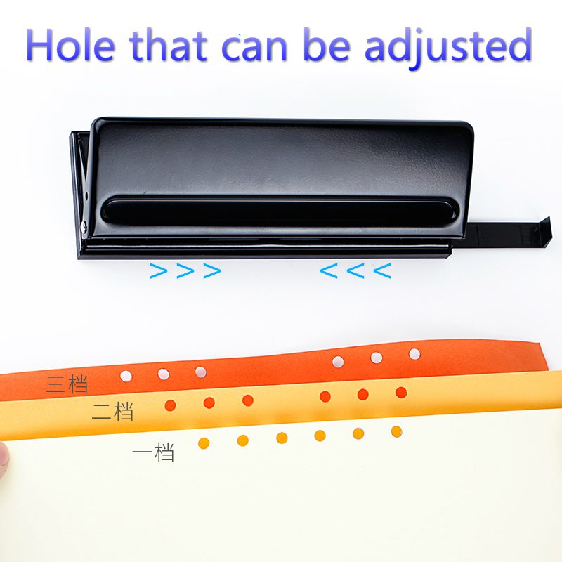 6 Hole Punch Adjustable Hole for Loose Leaf Paper