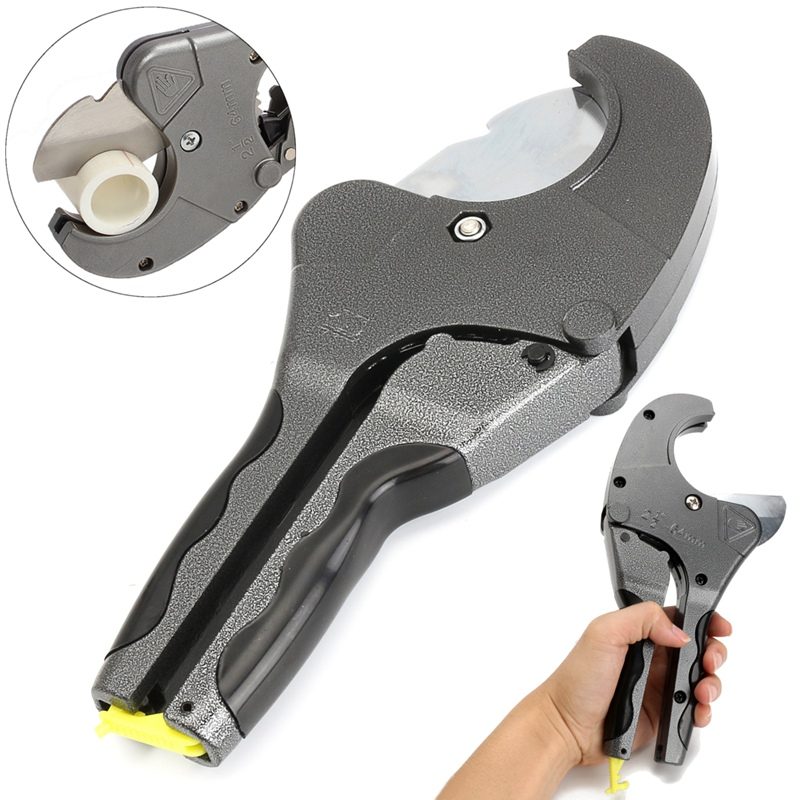 64mm PVC Pipe Cutter Hose Conduit Pliers Poly Tube Tubing Ratchet Cutters