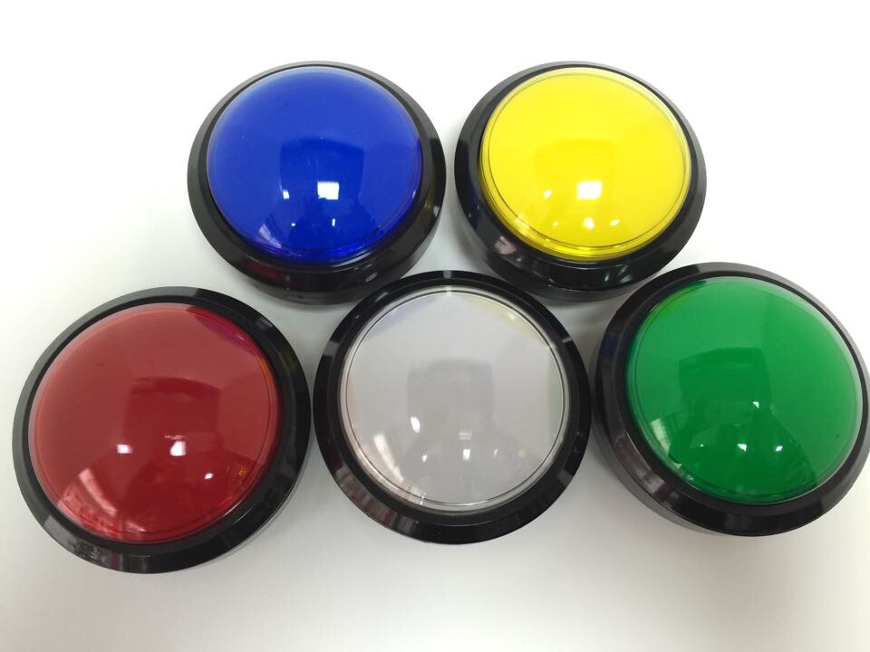 Convex Large Illuminated Video Game Accessories Button Switches