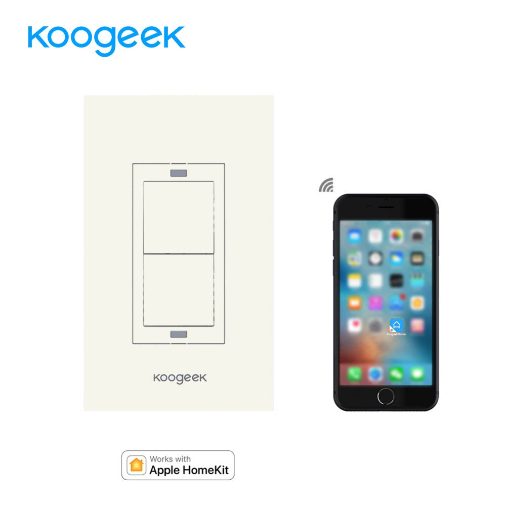 Koogeek Smart Home WiFi Light Switch Wireless Remote Control