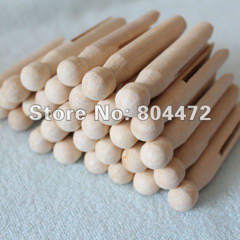aMushrooming Natural Wood Clothes Pins Pegs Old School