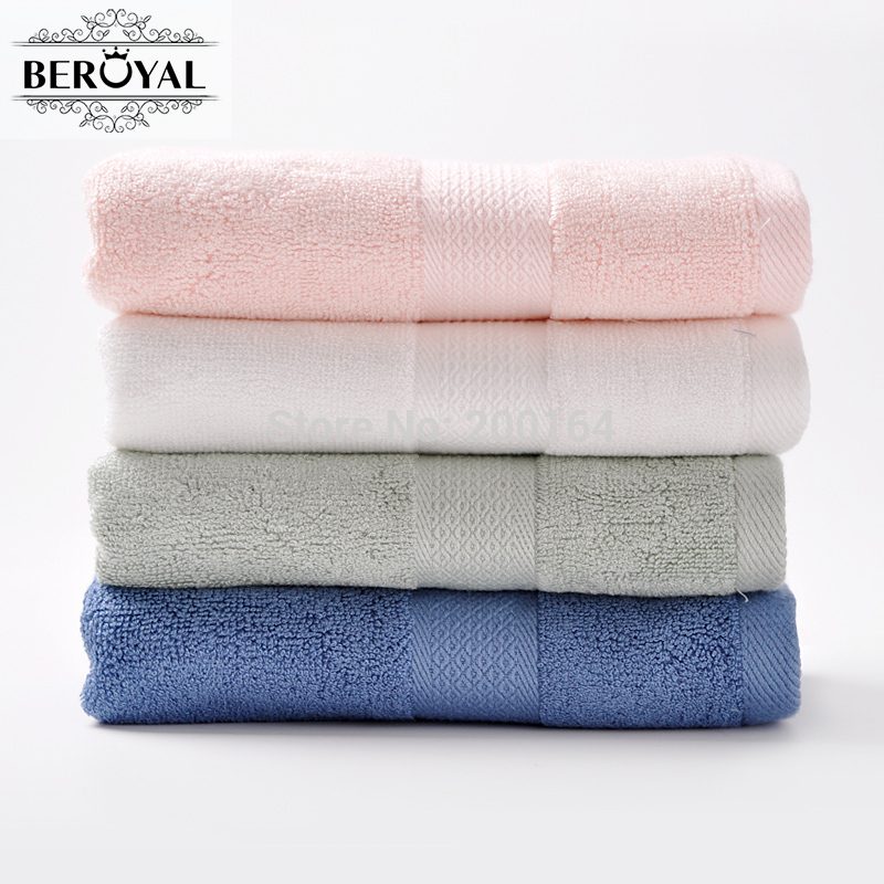 Beroyal Knitted Compressed Bamboo Fiber Towel Set