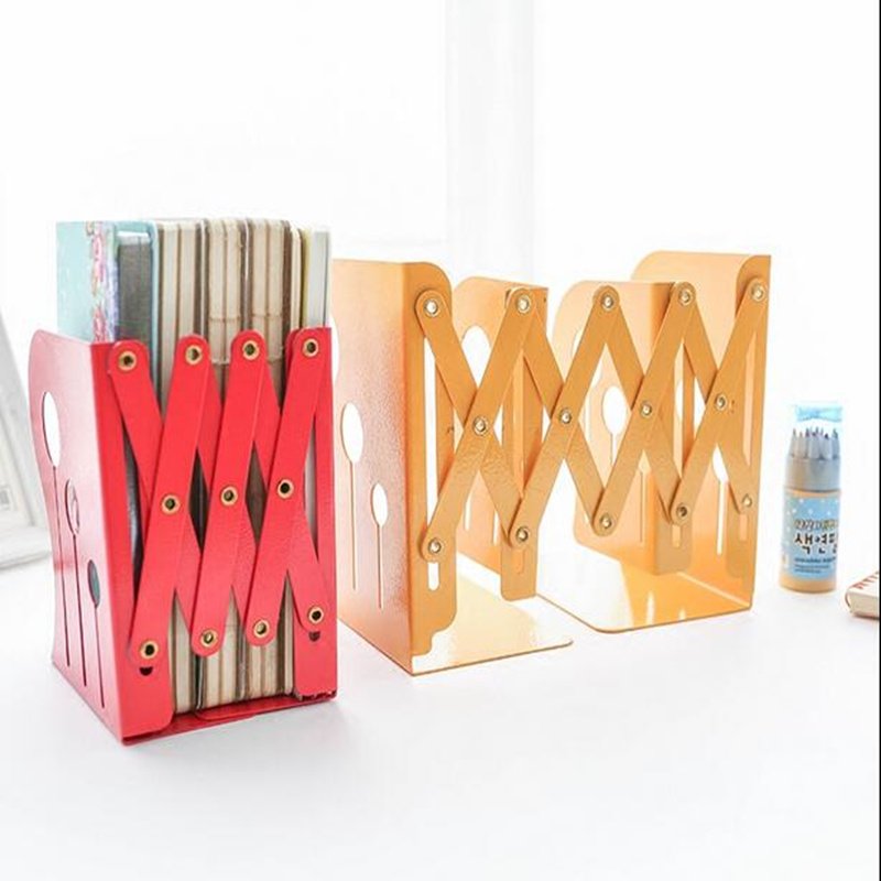 Halojaju Retractable Folding Fashion Desk Book Holder Storage Rack