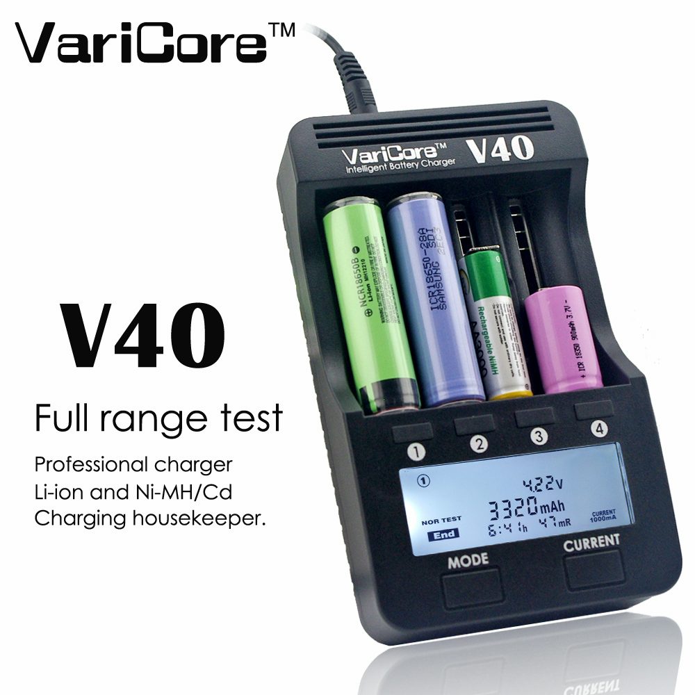 VariCore V40 LCD E-Cigarette Lithium Battery Charger
