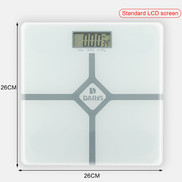 SDARISB Solid Square Plastic Weight Measuring Scales
